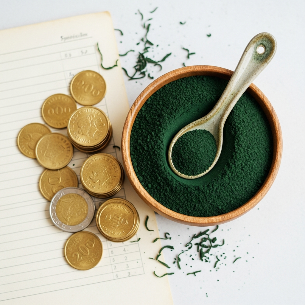Spiruline française combien coûte ? Prix au kilogramme et économies d'achat